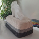 جعبه دستمال کاغذی قیطان دوزی شده مدل s162