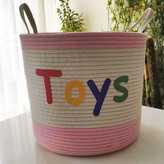 سبد اسباب بازی قیطان دوزی شده مدل TOYS